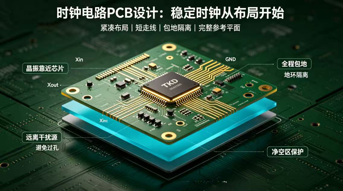 时钟电路PCB设计指南：晶振布局与走线关键注意事项