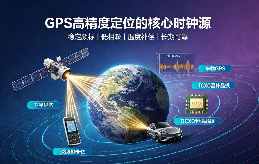 GPS导航仪晶振选型：石英晶体振荡器如何决定定位精度